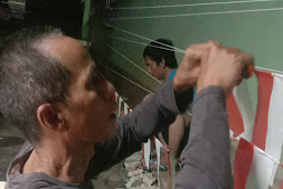 Warga Kampung Duren Sukarame Berhias Untuk Peringati HUT RI Ke-77 