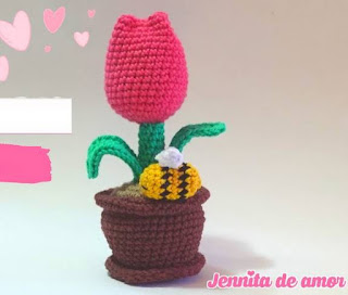 PATRON GRATIS TULIPAN AMIGURUMI 50989