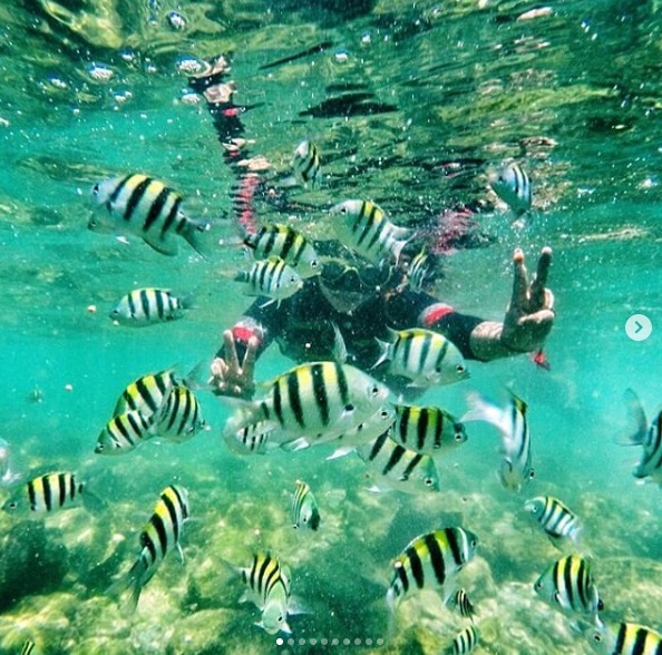 Snorkeling di Pantai Nglambor Gunung Kidul