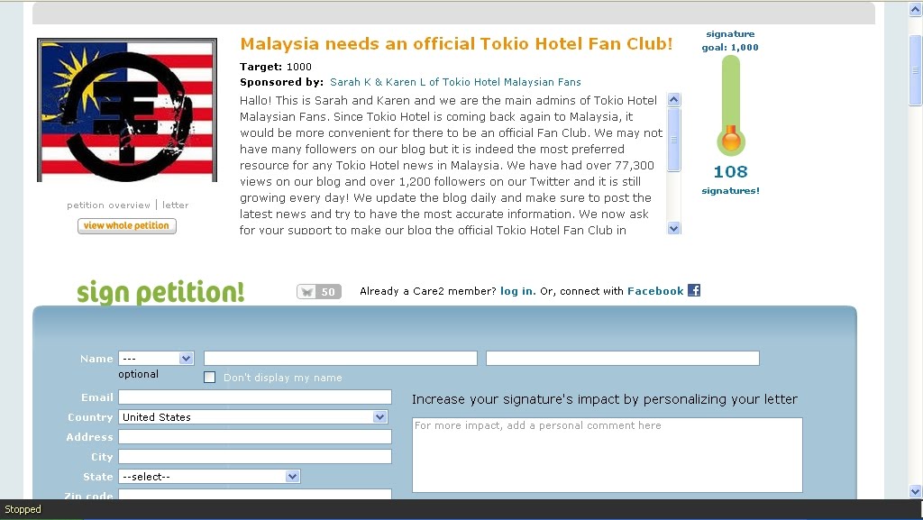 PETITION: Malaysia needs an official Tokio Hotel Fan Club!