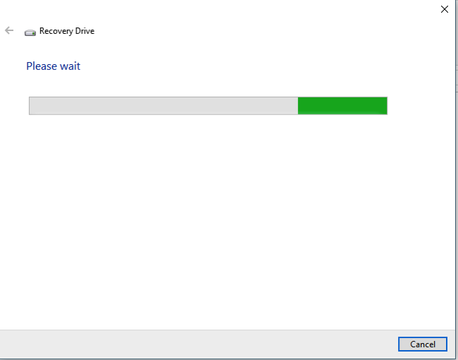 Figure 2 waiting to find USB drive