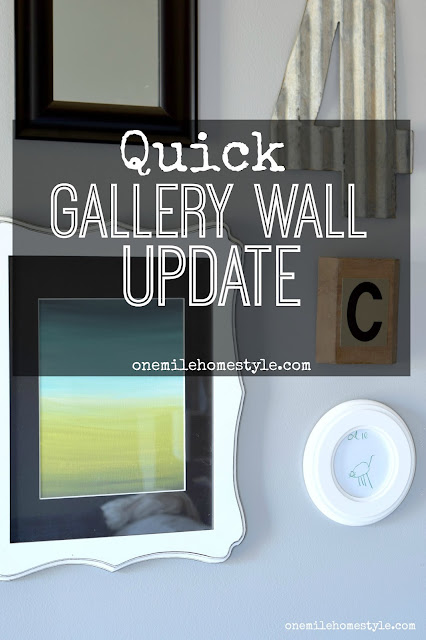 Quick No-Cost Gallery Wall Update - One Mile Home Style