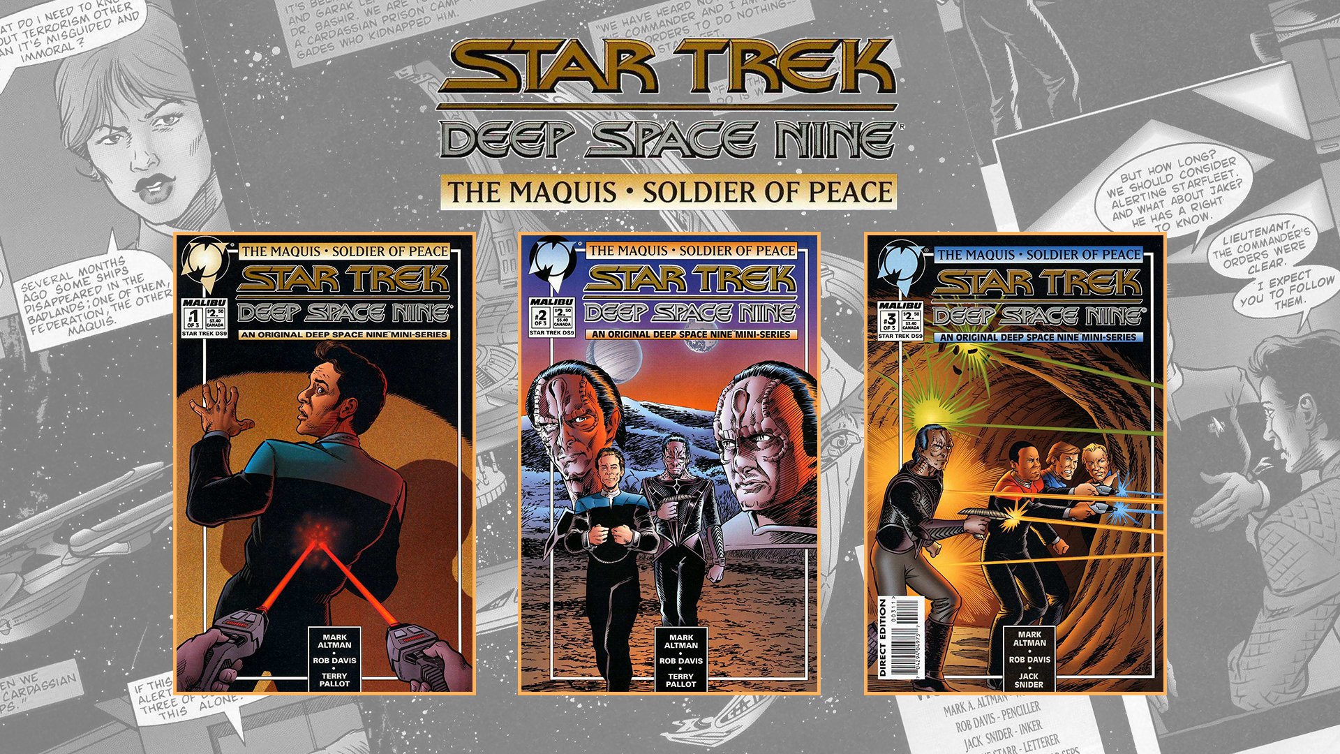 COLLEZIONISMO] The Maquis. Soldiers of Peace (Star Trek: Deep Space Nine #1  a #3)