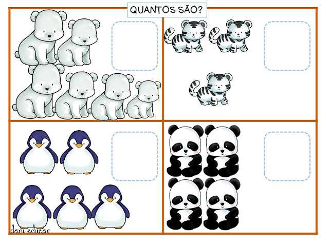 Confira nesta postagem atividades de matemática prontos para imprimir para trabalhar quantidades na educação infantil de forma lúdica.