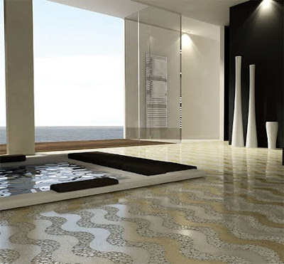 Natural stone floor