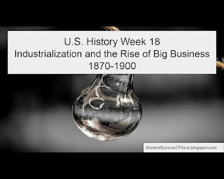 U.S. History Week 18 Industrialization and the Rise of Big Business 1870-1900