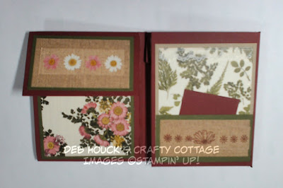 Mini Album featuring Pressed Petals Designer Series Paper by Deb Houck's Crafty Cottage
