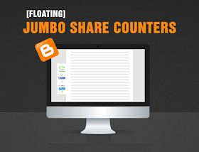 Sleek Floating And Horizontal Share Buttons