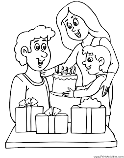 kids coloring pages, birthday coloring pages