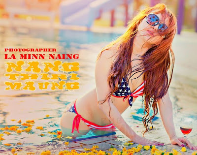 myanmar model swimming bikini style nan thiri maung