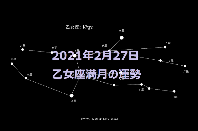 2021年2月27日 乙女座満月の運勢