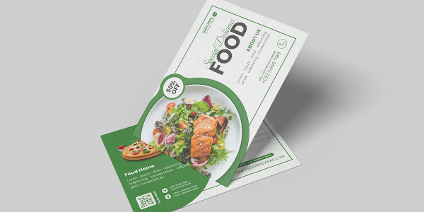 Food Postcard Design.