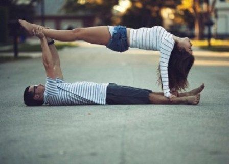 two person yoga challenge photo hand foundation