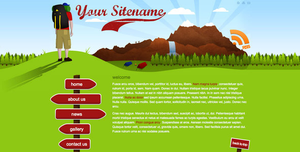 Adventure - Creative Travel, Camping Or Backpacking Site - ThemeForest Item for Sale