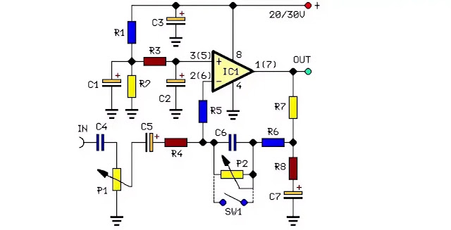 How to Make Stereo Preamplifier With Bass-Boost Circuit