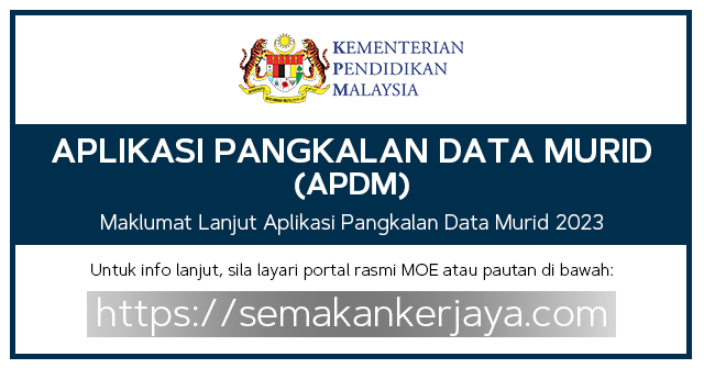 APDM : Login KPM & Kemaskini Aplikasi Pangkalan Data Murid 2023