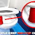 Red Cup Toilet Water Conservation