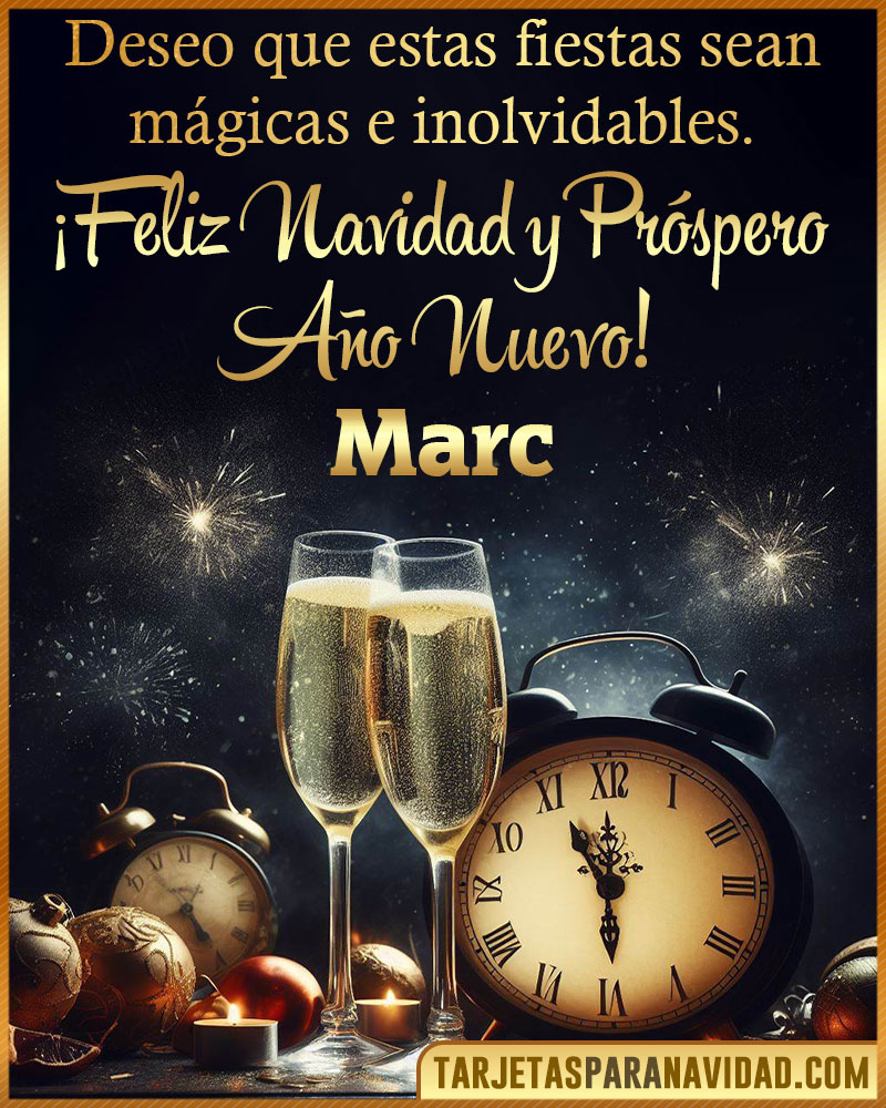 Feliz Navidad y Próspero Año Nuevo Marc