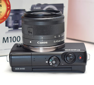 Jual Kamera Mirrorless Canon M100 TouchScreen Fullset