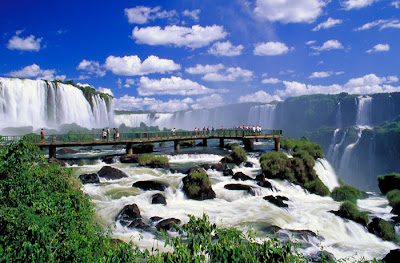 Iguazu falls of Argentina Brazil