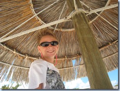 Noah under the umbrella PP beach