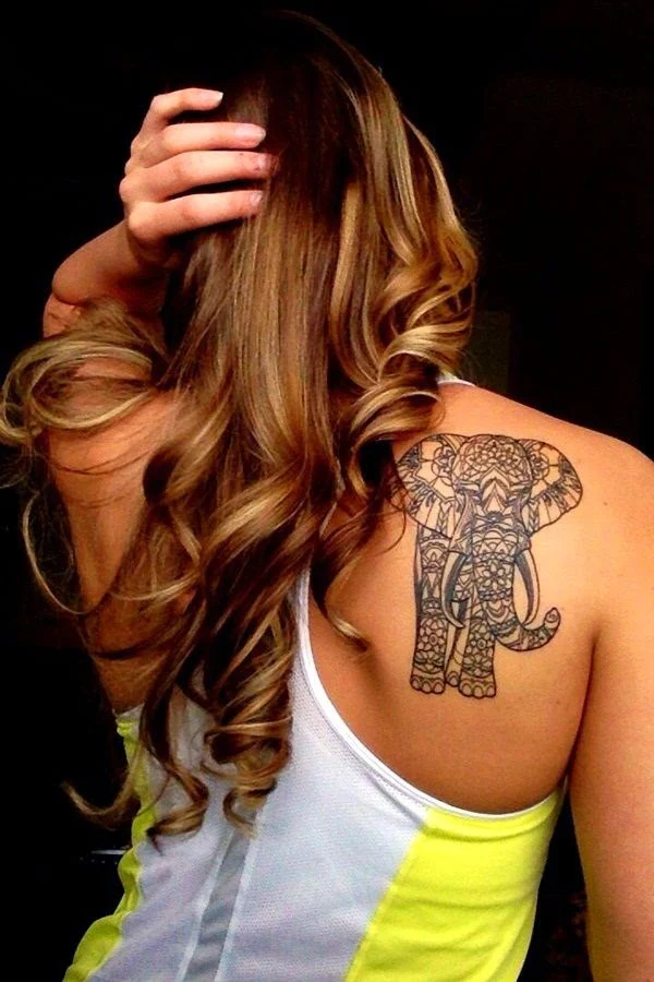 tatuajes de elefantes para chicas y su significado