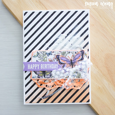 Itty Bitty Birthdays and Botanical Butterflies Paper by Stampin' Up! - Birthday card by Susan Wong