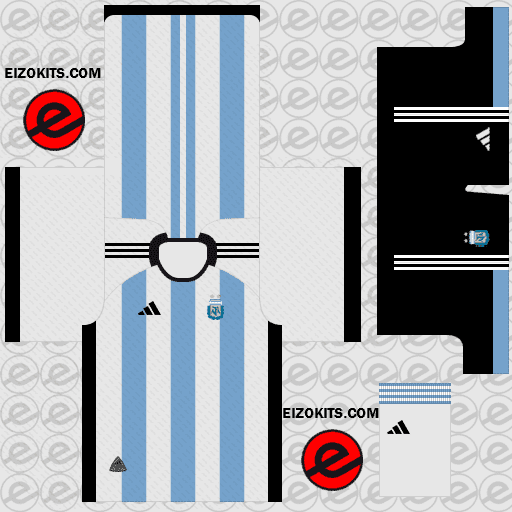 Argentina PLS Kits 2023 Adidas - Pro League Soccer Kits 2023 (Home)