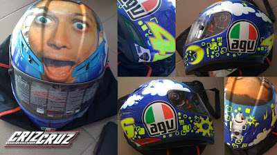 AGV GP-TECH Rossi Face Airbrush Designs