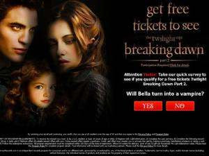 Jebakan clickjacking Twilight Saga