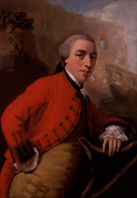 Lieutenant-General John Burgoyne as a younger man in the painting John Burgoyne, in the National Portrait Gallery in London, NPG 4158