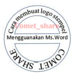 Cara Mudah Membuat Logo Stempel Di Ms.Word