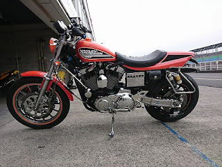 ハーレー,スポーツスター,サーキット,がるーだ,ターコイズ,ダートラ,883R,sportster,circuit