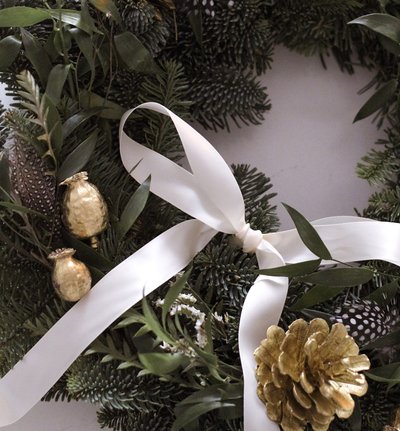 close up of wreath