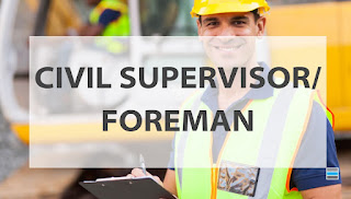 Supervisor/ Foremen Recruitment in Qatar | For Confidential Company