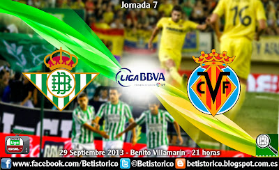 Cartel Betistórico del Real Betis -Villarreal de la LigaBBVA 13/14