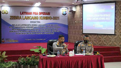 Polresta Pekanbaru Gelar Latihan Pra Operasi Zebra Lancang Kuning-2021