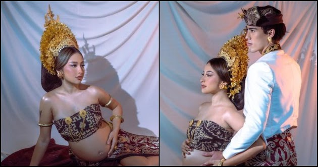8 Potret Maternity Shoot Jennifer Coppen Pakai Adat Bali, Pamer Bare Babybump Bareng Sang Kekasih