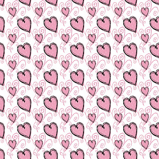 free background pink heart Valentine love printable paper