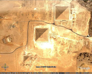 google satellite image of giga pyramids