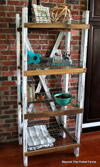 industrial shelf, farmhouse shelf, rustic, pantry shelf, rustic, shabby, http://goo.gl/CQsXQJ