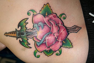 Hip Rose Tattoo Design Picture Gallery - Hip Rose Tattoo Ideas