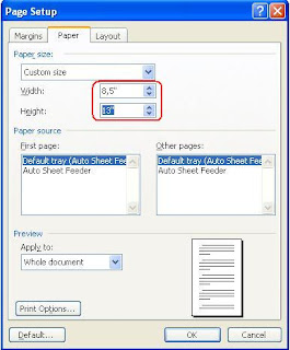 Cara Mengatur Ukuran Kertas Folio Di Word ~ Tutorial Computer