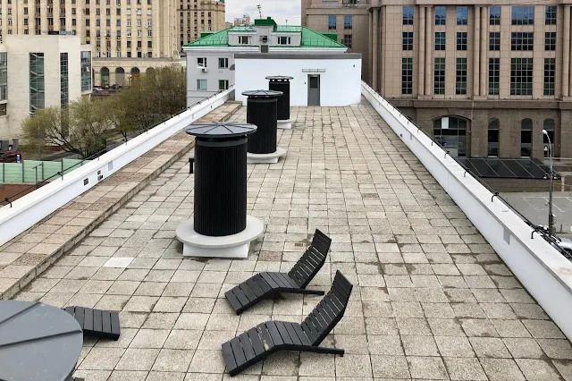 Дом Наркомфина, крыша