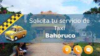 servicio de taxi y paisaje caracteristico en Baoruco