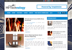 Hi-Tech Technology Blogger Template