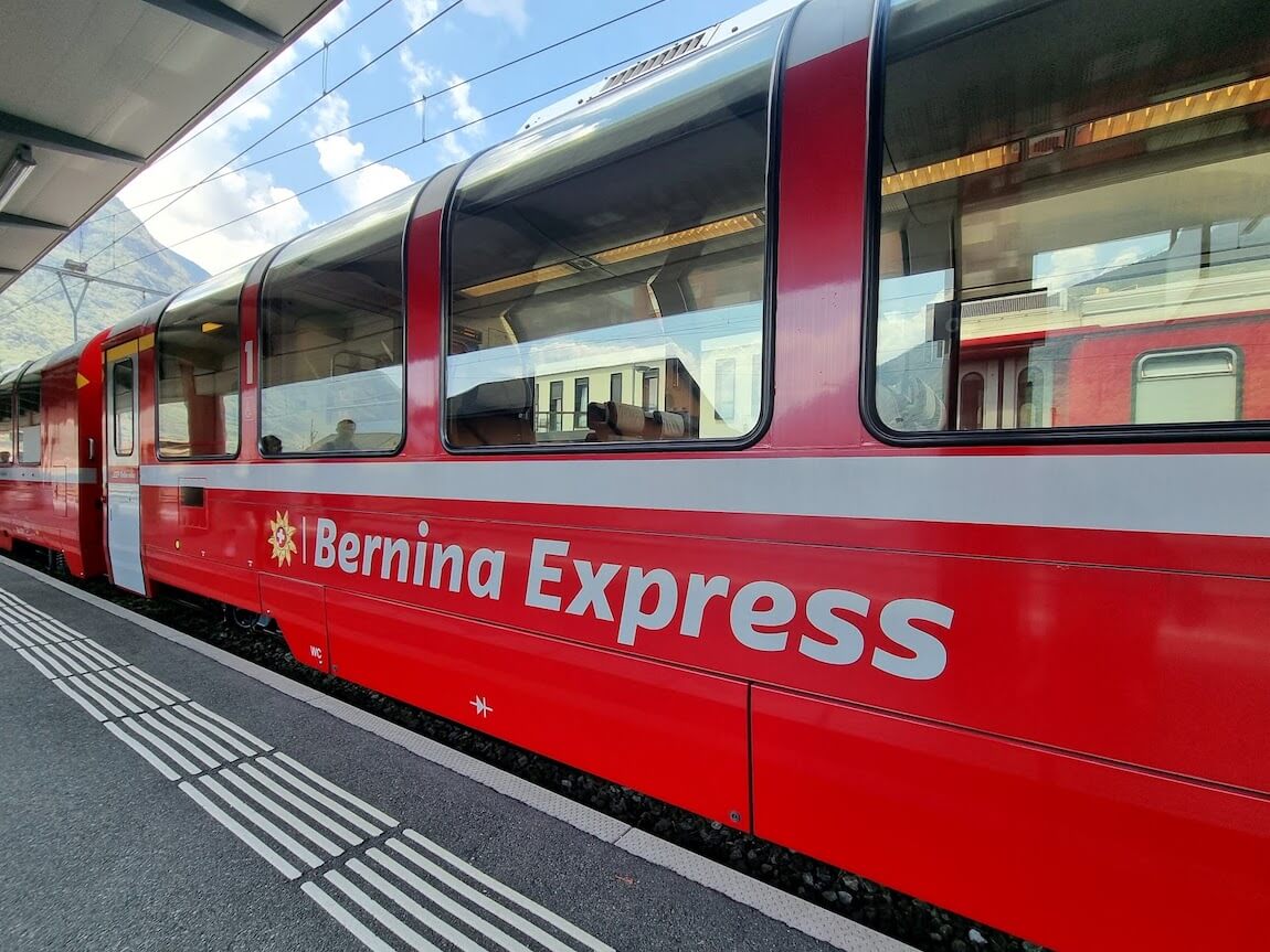 Bernina Express - wagon pociągu