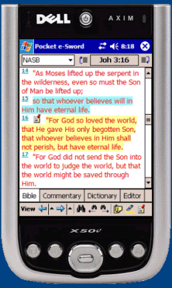 Bible in a Pocket PC - free software! 免费圣经（视窗）软件！