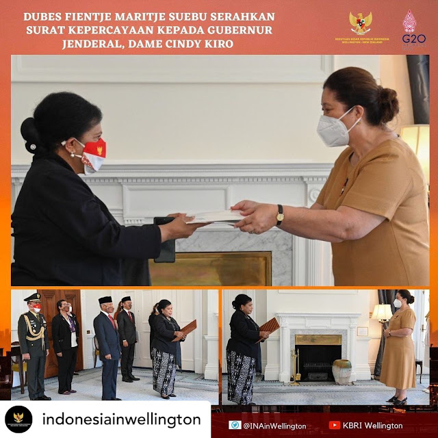 Presentation of Letter of Credence of Ambassador Fientje Maritje Suebu