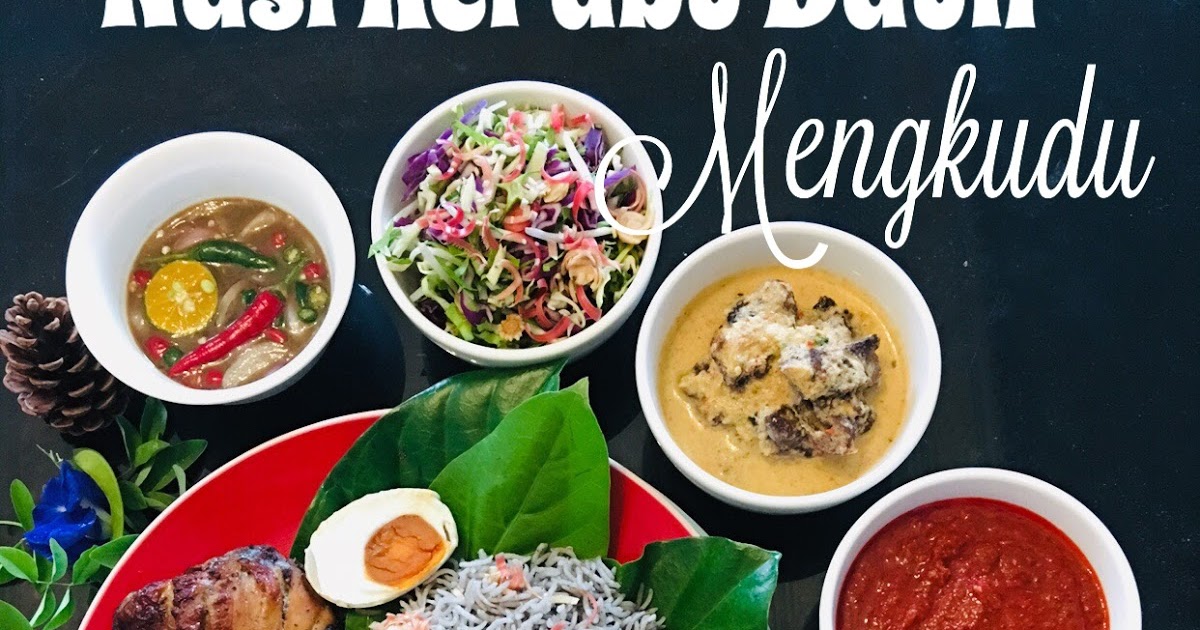 Nasi Kerabu Daun Mengkudu Nasi Kerabu Hitam Dapur Kak Noor